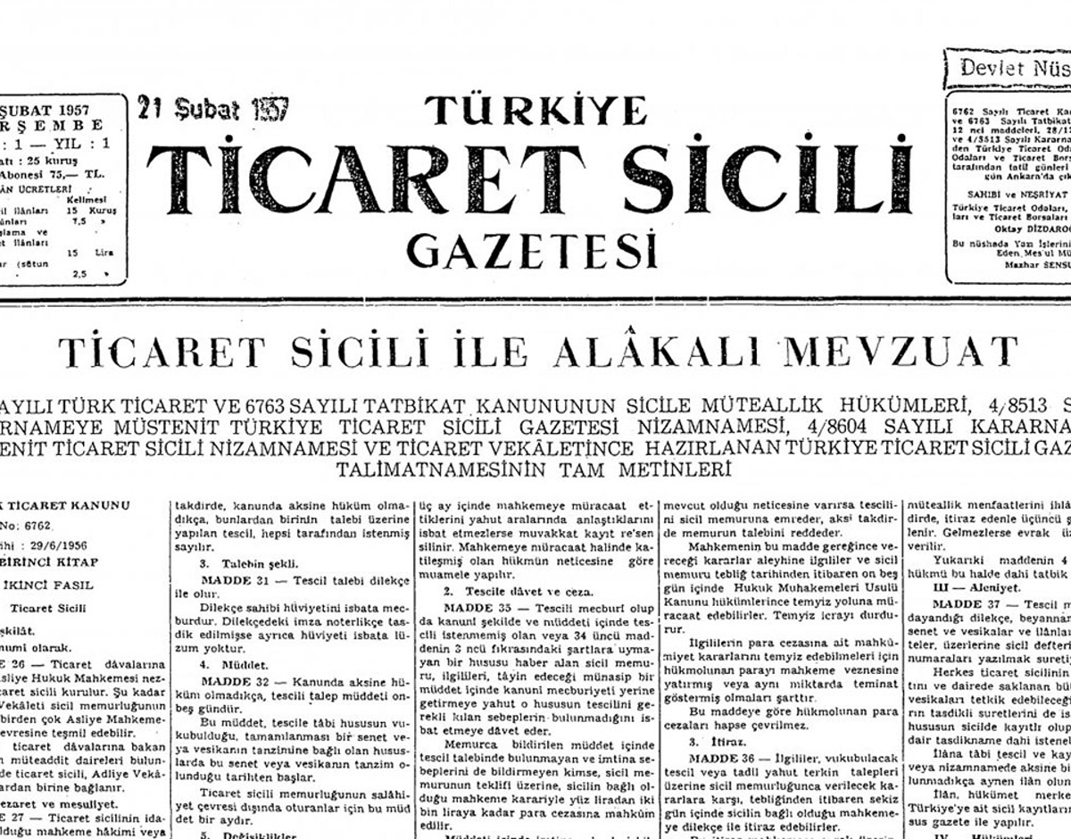Ticaret Sicil Kaydı